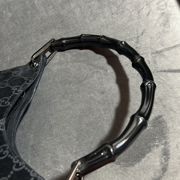 Gucci suede bamboo handle hobo - Picture 6 of 16